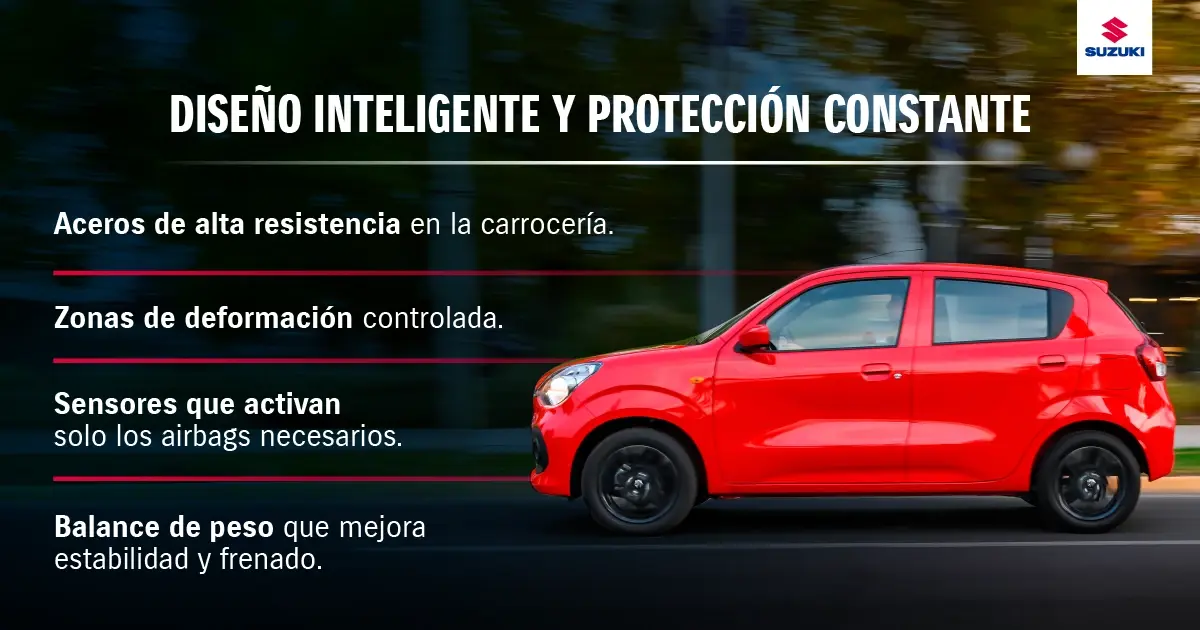 Seguridad automotriz de Suzuki.