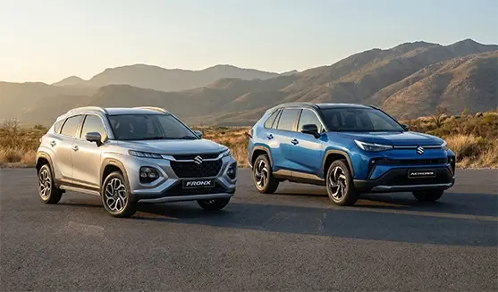 Modelos SUV: comparativa entre el Suzuki Fronx y el Across Hybrid