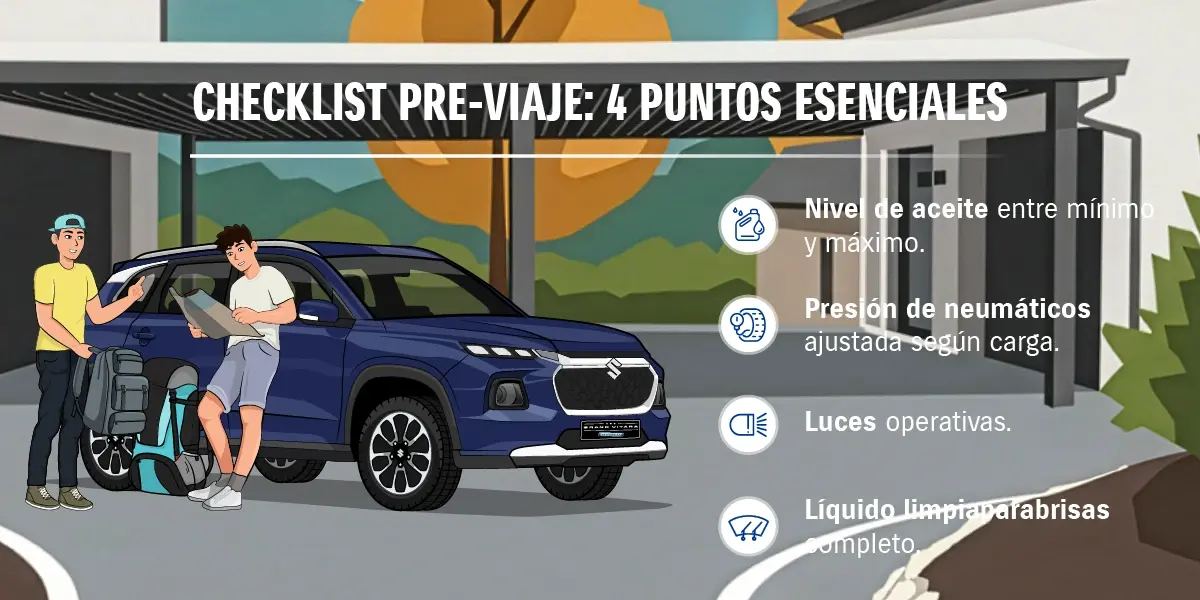 Disfruta tu viaje​: checklist con puntos esenciales.