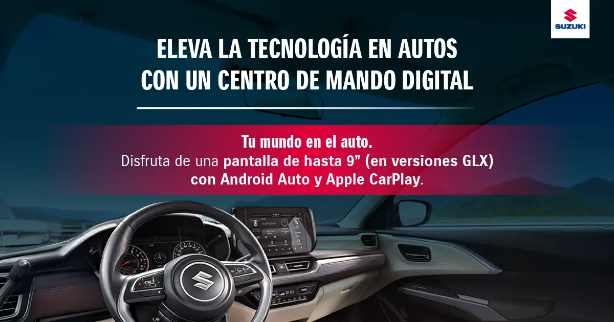 Tecnología en autos​: Suzuki New Dzire.